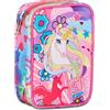 SJ Gang Astuccio Scuola Speed Pad, Rosa, Unibraid, Portapenne Mono Scomparto Con Plance Amovibili e Penne, Matite, Colori, Accessori Zaino, Elementari, Medie, Bambina