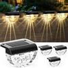 Auting Luce Solare LED Esterno Lampade da parete, 4 Pacchi Illuminazione per Vialetti Solare per Recinzione da Giardino Illuminazione Vialetti da Giardino