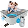 Huddle® Lussuoso Materasso King Gonfiabile con tecnologia Dual Pump SlumberGuard™ | Materasso gonfiabile con pompa integrata | Comodo letto gonfiabile | Letto ad aria Singolo, Matrimoniale, King