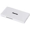 Hama 181017| Lettore di schede USB 3.0, SD/microSD/CF/MS, Bianco