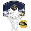 Wilson Minicanestro da Basket NBA TEAM MINI HOOP, Plastica, Bianco/Blu Scuro (Denver Nuggets)