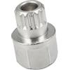 A ABSOPRO Dado Bloccaggio Ruota Antifurto 31/15PT Tono Argento 1pc per BMW | Con Chiave Di Rimozione, Materiale Acciaio, Dimensioni 20x28mm, Diametro Esterno 13.5mm, Diametro Interno 7.5mm, Coppia 120Nm