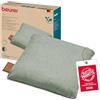 Beurer Cuscino massaggiante Beurer MG 139 a batteria con funzione calore attivabile, massaggio Shiatsu, realizzato in materiale riciclato, lavabile in lavatrice, spegnimento automatico, 40x40 cm, verde menta