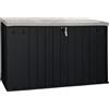 Toomax Stora Way plus 3XL, capanno porta attrezzi da 2770 litri, colore antracite/grigio talpa, dimensioni 216x109x140h cm.