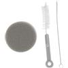 YARNOW 3 Pz Spazzola per la Pulizia Ricarica filtri per Fontana per Gatti Pulitore per fontane detergente per pennelli per abbeveratoio per Cani Kit Pulizia abbeveratoio per Gatti Grey