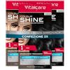Vitalcare | Colourshine - Colorazione Permanente Professionale, Tinta Capelli Senza Ammoniaca con Cheratina e Olio di Macadamia, n°1, Nero, 3 Confezioni