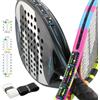 EBBOM Contapunti Padel e Tennis Ultralight con Adesivo 3M - Include 2 Overgrip B/N e 1 Pulitore - Adattabile a Tutte Le Racchette e Padel - Accessori Padel - Segnapunti Padel - Contatore Punti Padel