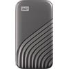 SanDisk WD My Passport SSD WDBAGF0010BGY - SSD - crittografato - 1 TB - esterno (portatile) - USB 3.2 Gen 2 (USB-C connettore) - 256 bit AES - grigio spazio WDBAGF0010BGY-WESN