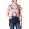 Desigual TS_Face T-Shirt, Red, XL da Donna