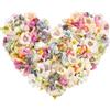 joonnair 100 Pezzi Teste di Fiori Artificiali Fiori di Stoffa, Fiori Margherita Mini in Seta, Multicolor per Bouquet Matrimonio, Decorazioni DIY, Bomboniere, Casa, Centrotavola