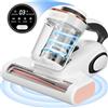JIGOO J300 Aspiratore acaro con sensore acaro della polvere e luce UV, 500 W, con indicatore LED intelligente, per chi soffre di allergie, rimuove il 99,9% di allergeni, per materassi, letti e divani