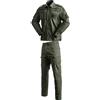Darringls Tuta tattica da uomo per paintball, camicia da combattimento e pantaloni a maniche lunghe, ripstop Woodland, caccia, uniforme militare multicam airsoft abbigliamento, verde militare, L