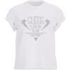GUESS T-shirt donna Guess logo pizzo bianco ES25GU63 W5RI08K9RM1 S