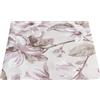 SaRani Tovaglia da Tavola, Copritavolo Decorazione Cucina, Sala da Pranzo, Soggiorno in Cotone con Fantasia Stampa Floreale Motivo Camelia, Sfondo Beige (Rosa, 6 posti 135x180 cm)