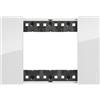 PLACCA 3 POSTI LIVING NOW COLORE GHIACCIO BTICINO KA4803DW
