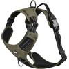 Bobby Rando Walk - Pettorina per cani Taglia XS, in Nylon Riflettente, Fibbie Regolabili a Chiusura Sicura, Facile da Indossare, Khaki Girocollo 20-32 cm, Giropetto 36-43 cm