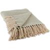 DII Piano da tavolo a righe con frange, cotone, carciofo, 50x60