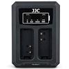 JJC Caricabatteria Doppio USB per Olympus PEN-F, E-P5, OM-D E-M1, OM-D E-M5, OM-D E-M5 Mark II Telecamere per Olympus BLN-1