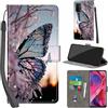 PHINIENLAND Cover per Oppo A54 5G / A74 5G PU Pelle Custodia Flip Farfalla