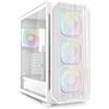 Sharkoon Case Sharkoon AK5M RGB - Mid Tower ATX, pannello laterale in vetro temperato, frontale con rete di aerazione, Bianco