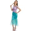 DISGUISE 158389N-EU Ariel Basic Plus Adulto (Eu) Disney Princess Fancy Dress, Donna, Multi, S
