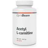 GymBeam Acetil L-Carnitina, 500mg, Bruciagrassi Nootropico, Adatto ai Vegani, Capsule Facilmente Assorbibili, Acetil Carnitina per l'Energia e il Trasporto di Acidi Grassi, Acetyl L Carnitina