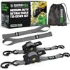 Rhino USA Cinghie a Cricchetto Retrattili (2 Pezzi) 2,5cm x 3m - 540kg