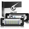TECTICO LED Luci targa auto Lampada targa E-Mark ECE Bianco puro 6000K Canbus Nessun errore per W210 E300 E320 E420 E430 E55 W202 C230 C280 C43 AMG, 2 Pezzi