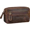 STILORD Neal Astuccio Portachiavi in Pelle Piccolo Portamonete Vintage Borsellino Porta Carte Porta Tessere Protezione RFID Scatola Regalo Colore:soria - marrone