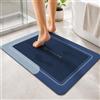 VITALIF® Super tappetino da bagno antiscivolo con diatomite premium | include filtro doccia e guida QR | 60 x 40 cm | tappeto bagno ad asciugatura rapida flessibile, assorbente e antimuffa | tappetino