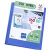 Viquel - Portalistino A4 con 160 tasche - Rilegatura personalizzabile - Buste trasparenti lisce - Riciclata essenziale - Blu