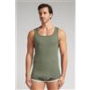 Intimissimi Canotta A Costine In Cotone Superior Verde