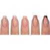 Mllepjdh Gel Unghie Punte French Tip Press On 14 Misure X Coat Tips Con Pre-Applicato Tip Primer & Base Coat