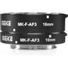 MEKE Meike MK-F-AF3 - Tubo di prolunga in metallo per fotocamera mirrorless Fujifilm X-T1 X-T2 X-T3 X-T10 X-T20 X-T30 X-Pro1 X-Pro2 X-A1 X-E1 X-E2 X-E3 (10 mm + 16 mm)