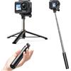 AKASO Treppiede selfie stick 60 cm con palo telescopico per Action Cam, supporto treppiede per fotocamera d'azione, compatibile con AKASO, Go Pro 12 11 10 9 8