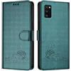Generic YB - Custodia a portafoglio per Samsung Galaxy A41, in pelle sintetica di poliuretano, con chiusura magnetica, con funzione di supporto, scomparti per schede, colore: verde