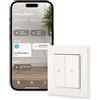 Eve Shutter Switch - Controller intelligente per tapparelle con programmazioni, ombreggiatura adattiva, controllo vocale di Siri, timer, accesso remoto, senza bridge, Bluetooth/Thread, Apple Home