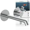 SCHÜTTE Rubinetto per lavabo Schütte Los Angeles per montaggio a parete, elegante rubinetto per bagno, miscelatore per bagno per montaggio incassato, rubinetto per bagno con attacco a parete, cromato, 33160