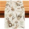 WEINIBAO Tovaglia Pasquale, Runner da Tavola di Buona Pasqua, 33 x 183cm Runner da Tavolo con Coniglietti Pasquali e Carote, Runner Pasqua Tovaglia, per Tavola Pasqua Primaverile Delle Feste Decorazioni (B)