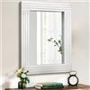 HLFMVWE Specchio in legno rettangolare incorniciato specchi rustici vintage decorazione farmhouse bagno rustico specchio per ingresso ingresso grande 30 x 40 cm