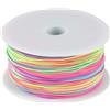WangChaoJiu Filo per Braccialetti, 1mm x 100m Filo Elastico per Braccialetti Resistente, Cordone Arcobaleno, Kit Elastici per Braccialetti, Colorato Cordoncino per Collane Bracciali Artigianato Decorazioni DIY