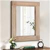 HLFMVWE Specchi per la parete Specchio rettangolare Rustico con cornice in legno Specchio Appeso Vintage per camera da letto bagno soggiorno decorazione da parete Large 30 x 40 cm