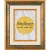 Wallazz Cornice Portafoto in Legno Pregiato - Made in Italy - Vetro Sintetico Infrangibile Crilex - Cornice per Tela - Design Italiano e Qualità Artigianale,30x45cm profilo Verde