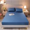 Morbuy Coprimaterasso Impermeabile Matrimoniale Traspirante con Cerniera Microfibra Extra-Morbida e Biestensibile Coprimaterasso (Singolo (80X200cm+10),Blu)