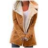 Generico Giacca con Cappuccio Rimovibile Cappotto Caldo Invernale da Esterno Parka con Fodera in Pile Giubbotto Anti Donna Giacca Donna Gilet Donna Elegante