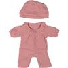 Miniland - Vestiti per Bambola da 38 cm, Accessorio di Abbigliamento per Bambole, Pigiama con Cappello (Rosa)