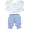 Miniland - Vestiti per Bambola da 38 cm, Accessorio di Abbigliamento per Bambole, Camicetta e Pantaloni Estivi