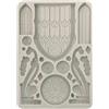 Stamperia - Silicon Mould A5 for Scrapbooks, Bullet Journals and More, Non-Stick, Suitable for Air-Dry Clay, Resin and More, Perfect for Crafts and Gifting (Master of Magic, Gothic Architecture)