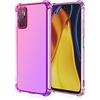 WILLIS Custodia per Xiaomi Redmi Note 10 5G / Poco M3 Pro 5G, Cover Protettiva in Silicone TPU Colore Sfumato Trasparente, Custodia per Telefono Antiurto e Antigraffio