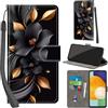 PHINIENLAND Cover per Samsung Galaxy A53 5G Case PU Pelle Custodia [Kickstand] [Chiusura magnetica] [Slot per Schede], Portafoglio Flip Custodia per Samsung A53 5G,Fiori